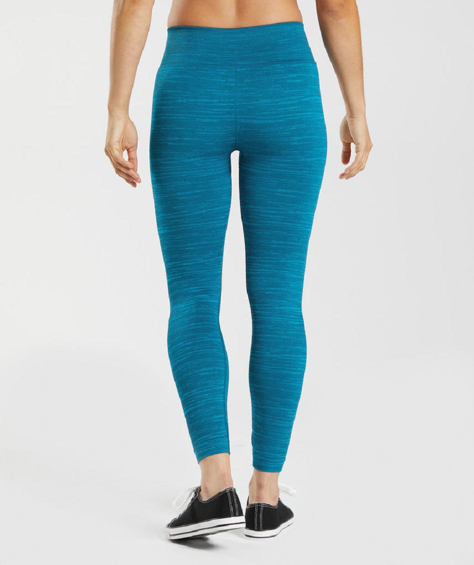 Leggins Gymshark Adapt Marl Seamless Mujer Azules Gris Oscuro Azules | CO 2943EBC